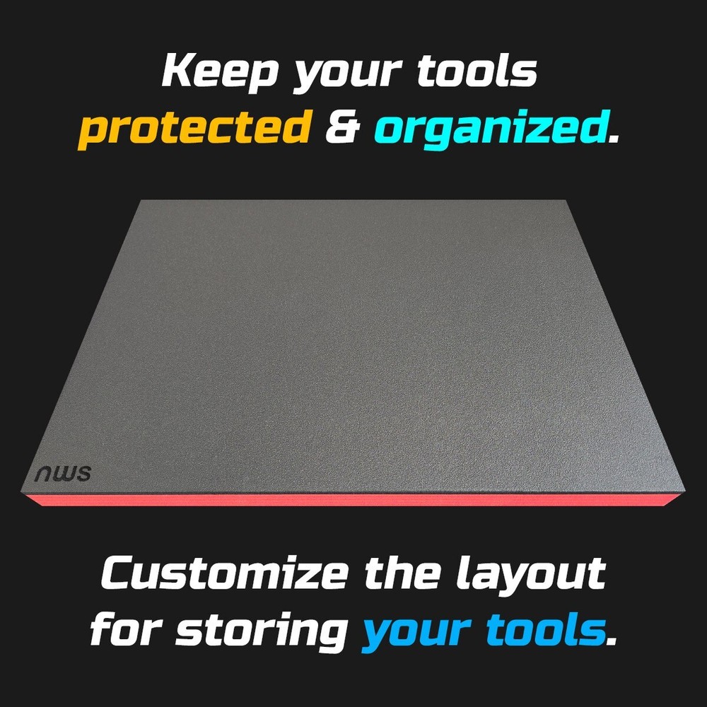 NWS shadow foam tool tray insert storage organizer toolbox tool kit set
