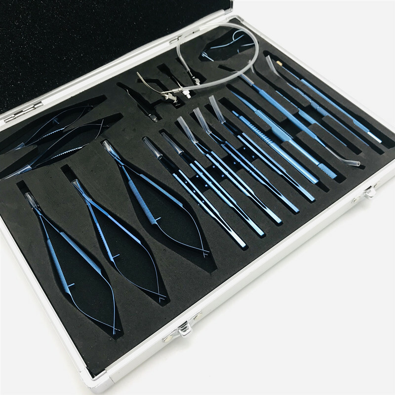21pcs/Set Cataract Eye Micro Surgical Instruments Titanium Alloy