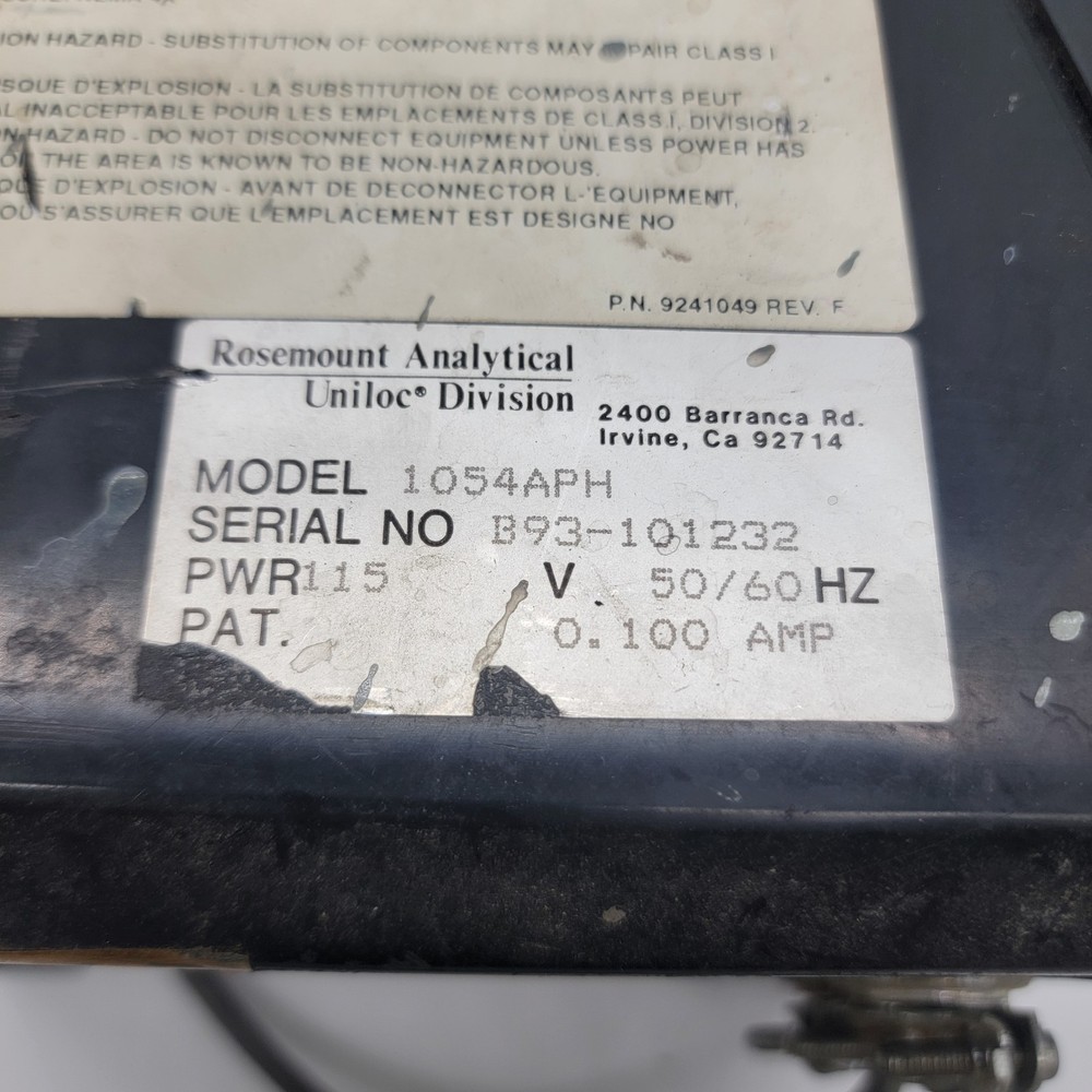 Rosemount 1054APH Analyzer
