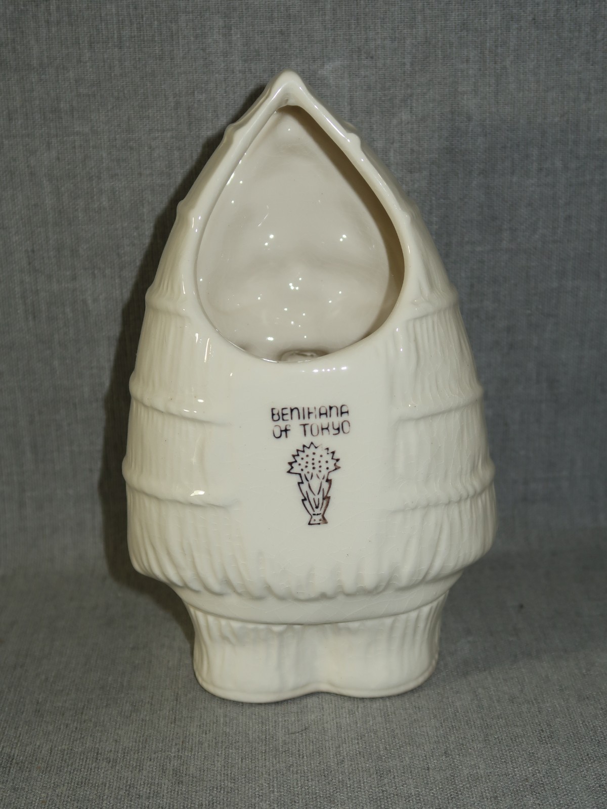 VTG 70’s Ceramic Tiki Benihana Drink Cocktail Mug Canoe Boy MCM Japan 6.5" Tall