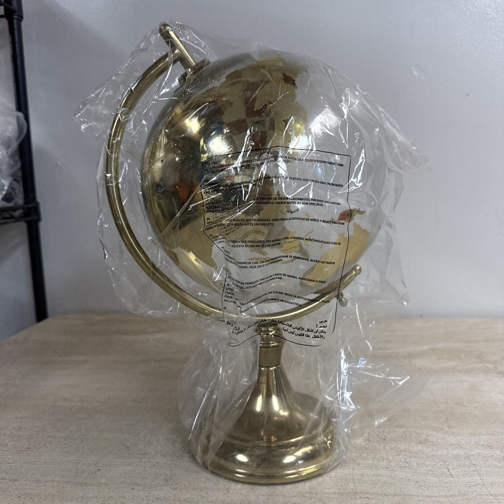 Maisons Du Monde Globe Gold Clear