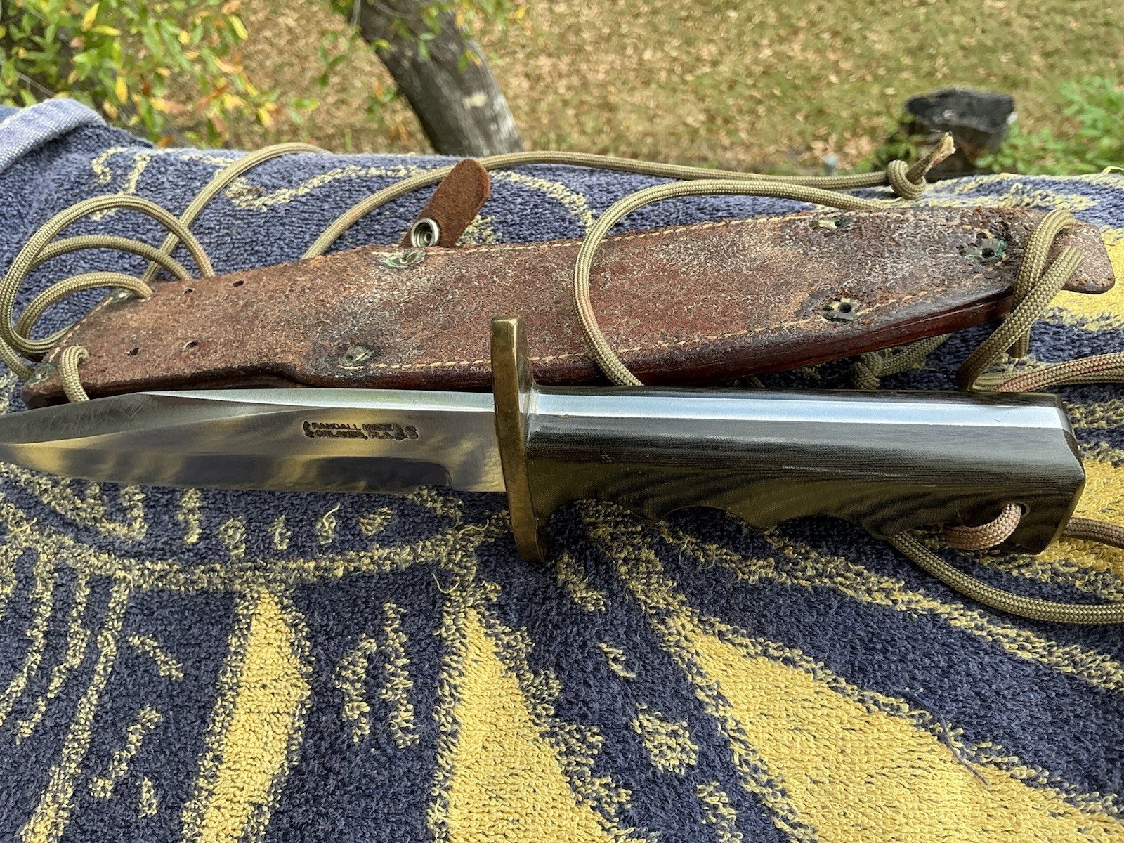 Randall Made Knife Model 15 Airman Micarta Handle Fixed Blade