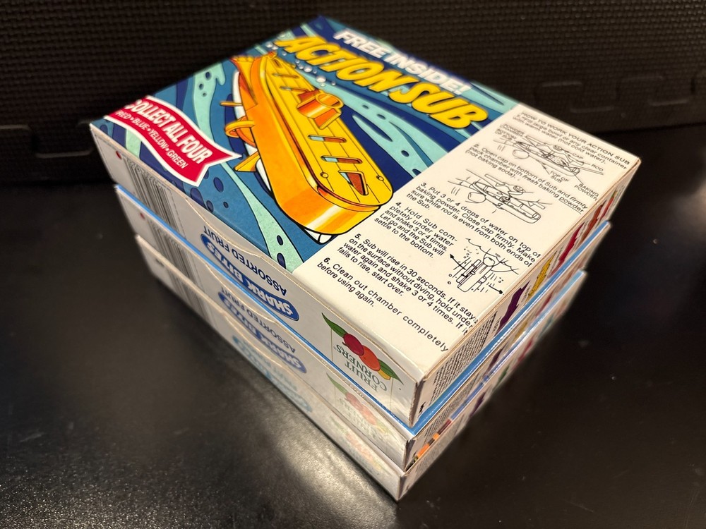 Shark Bites fruit snacks - 3 empty custom design display boxes