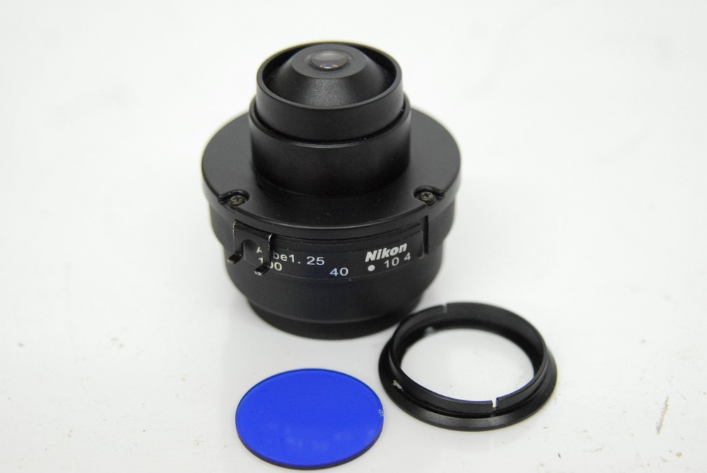 Nikon EC-2 Abbe 1.25 Microscope Condenser W/ Blue Filter - Eclipse E200