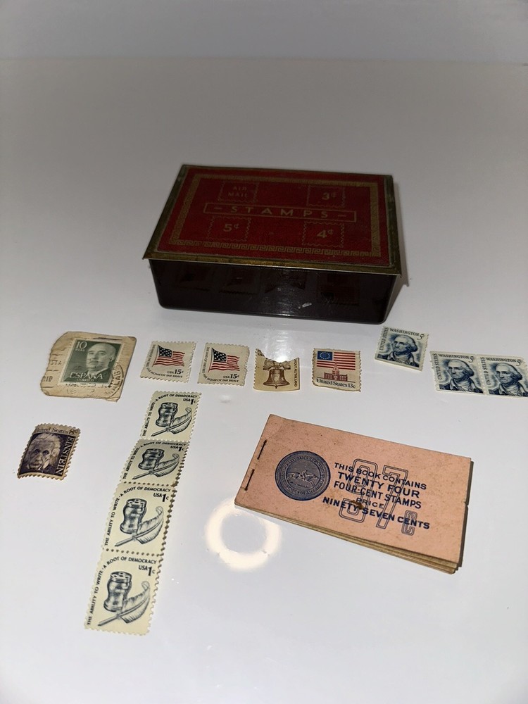 Small Stamp Collection, With A Stamp Box