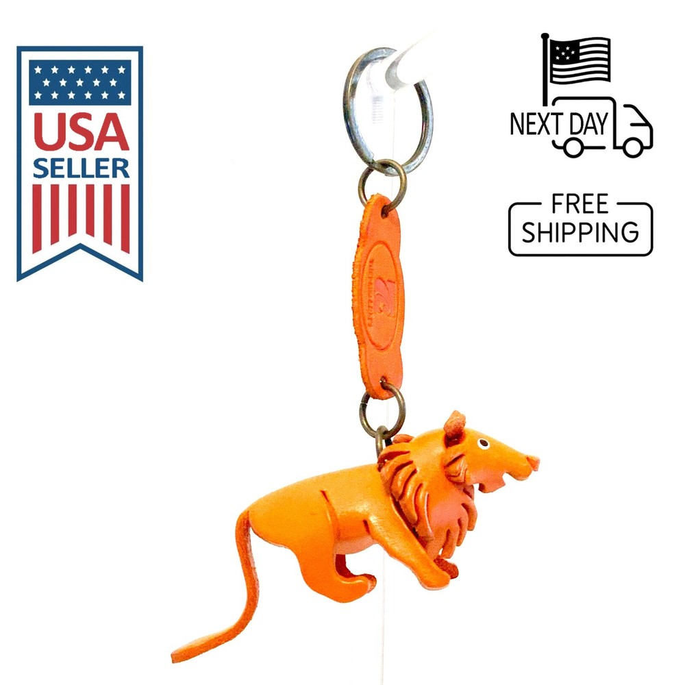 Lion Handmade Leather Keyring