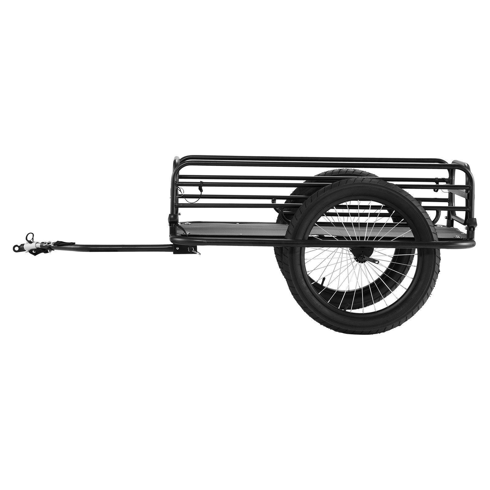 VEVOR Bike Cargo Trailer Bicycle Carrier Storage Cart 275 lbs Load Carbon Steel