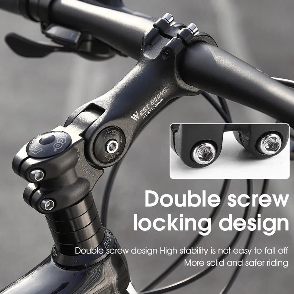 Adjustable Bicycle Handlebar Stem Variable 60Degree Angle Bike Handlebar Riser.