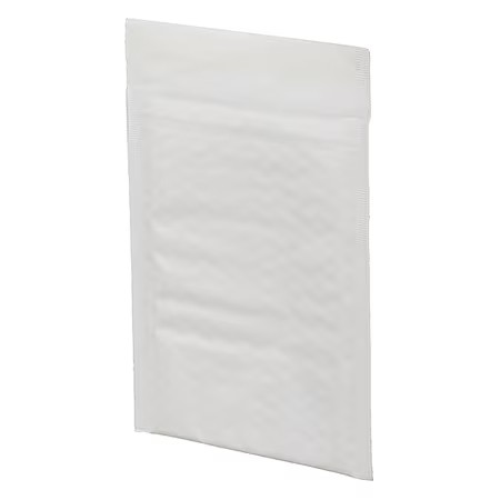 Bubble Mailer, White, Pk100, 56Lr90