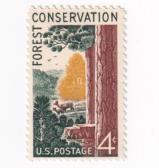 STAMP US SCOTT 1122 "Forest Conservation" 4 CENT 1958 MH