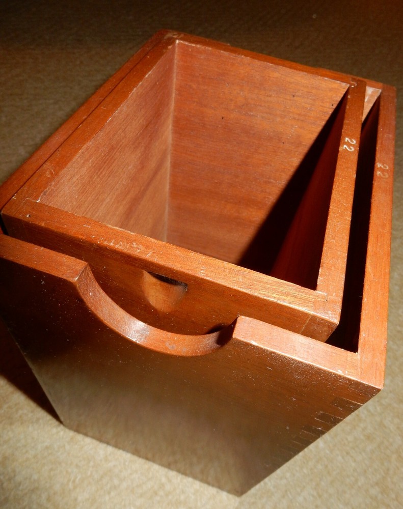 Small Wooden Nesting Storage Boxes for Multiple Uses - 1970’s - Nicely Finished
