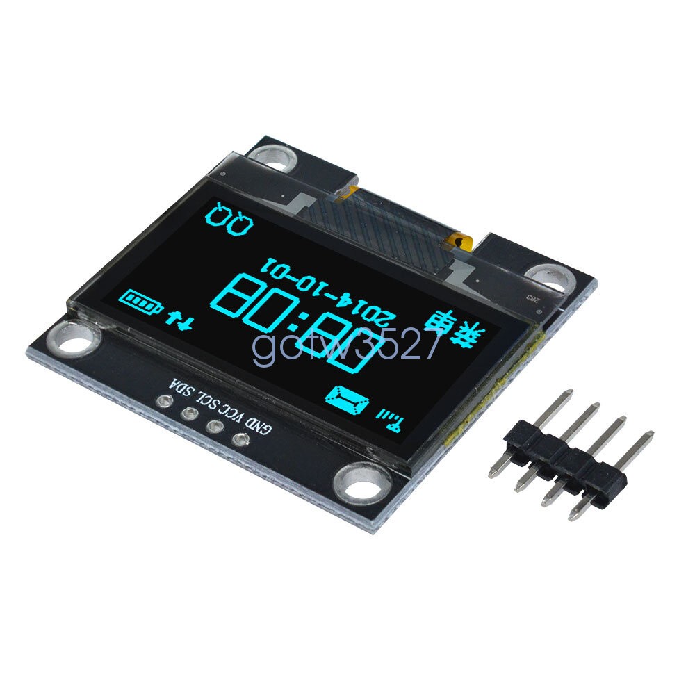1.3" OLED LCD Display Module White/Blue IIC I2C Interface 3.3-5V For Arduino