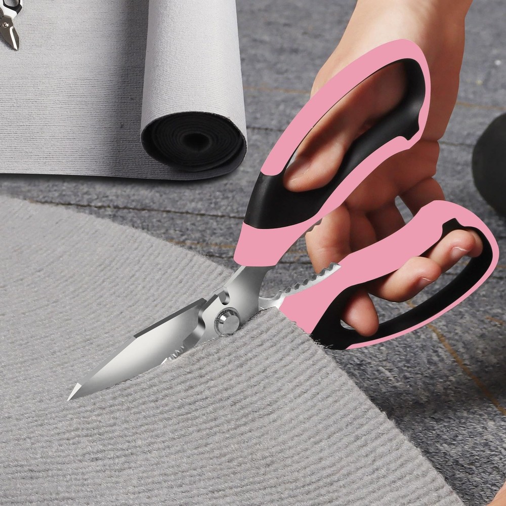 Heavy Duty Scissors Multipurpose - Sharp Utility Scissors All Purpose, Easy C...