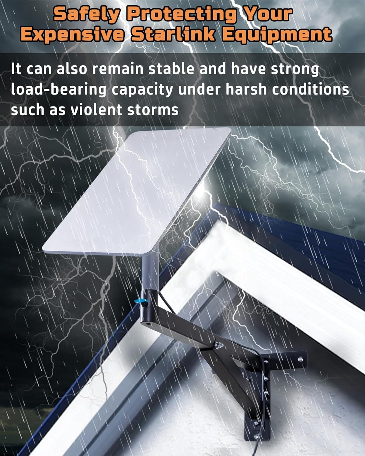 Starlink Long Wall Mount, Heavy Duty Starlink Mounting Kit