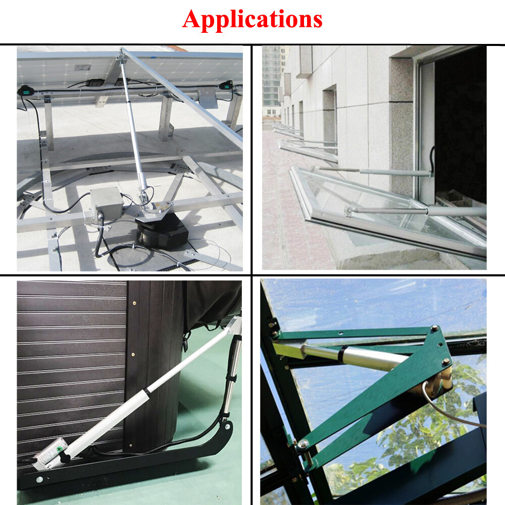 2x 18" Linear Actuator +Remote Control Heavy Duty 1500N/330lbs Electric 12VMotor