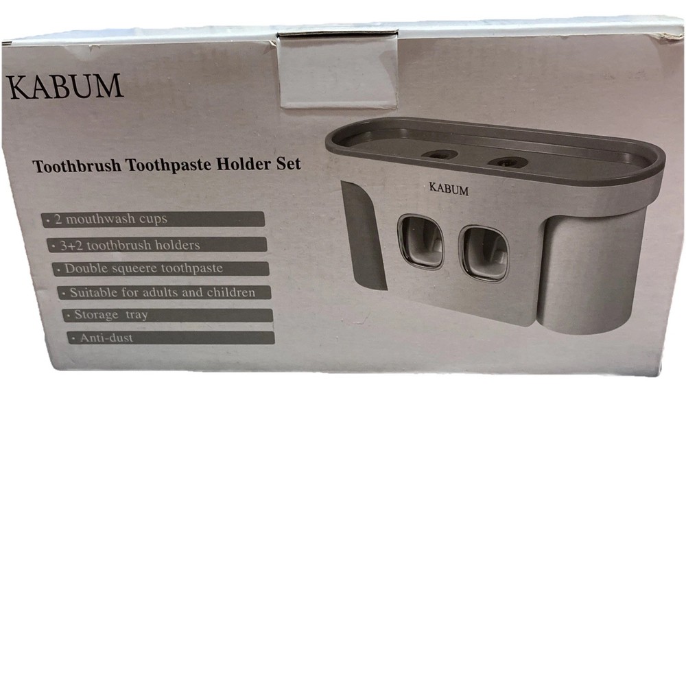 Toothbrush Holders for Bathrooms Toothpaste Dispenser