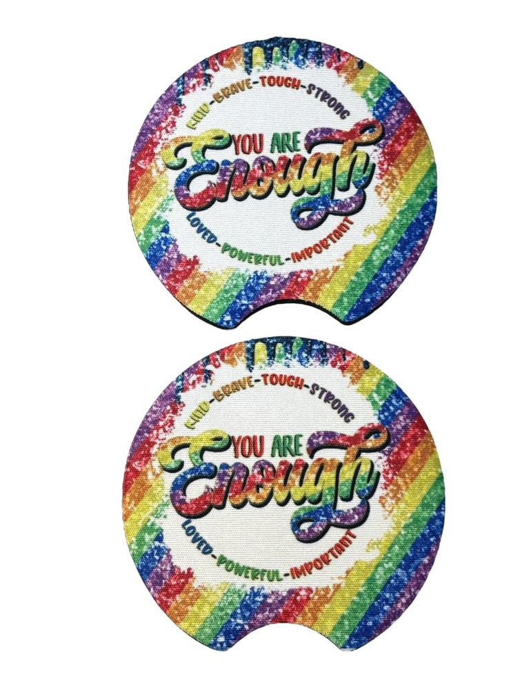 You are Enough Car Coasters
