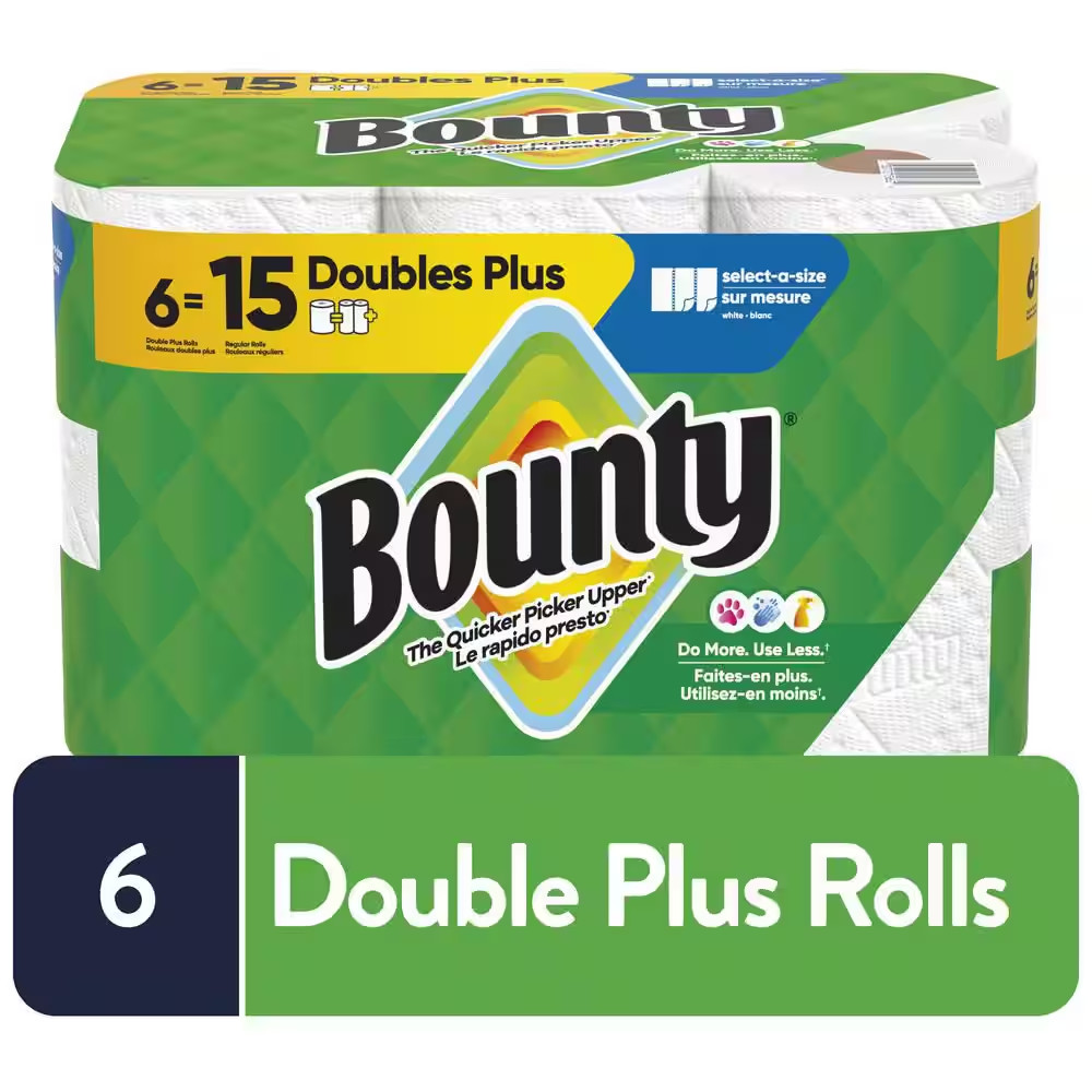 White, Select-A-Size Paper Towel Roll (6 Double plus Rolls)