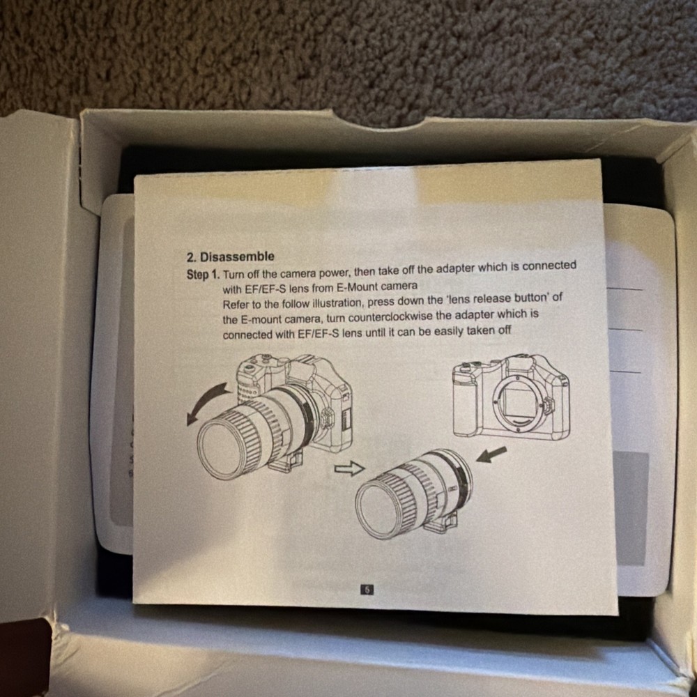 YKEASU HS AF EF-E HS Auto Focus Adapter for Lens