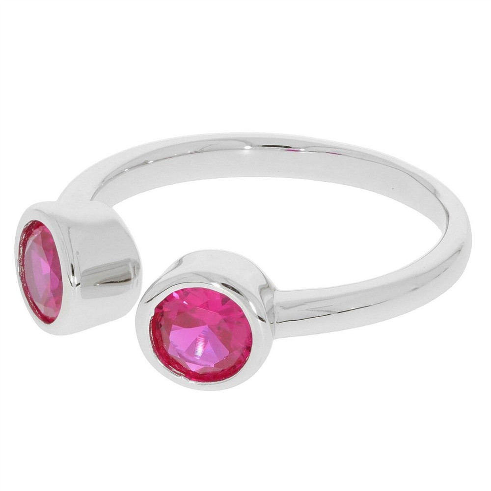 Sterling Silver Semi Mount Ring Setting RD 5x5mm Topaz