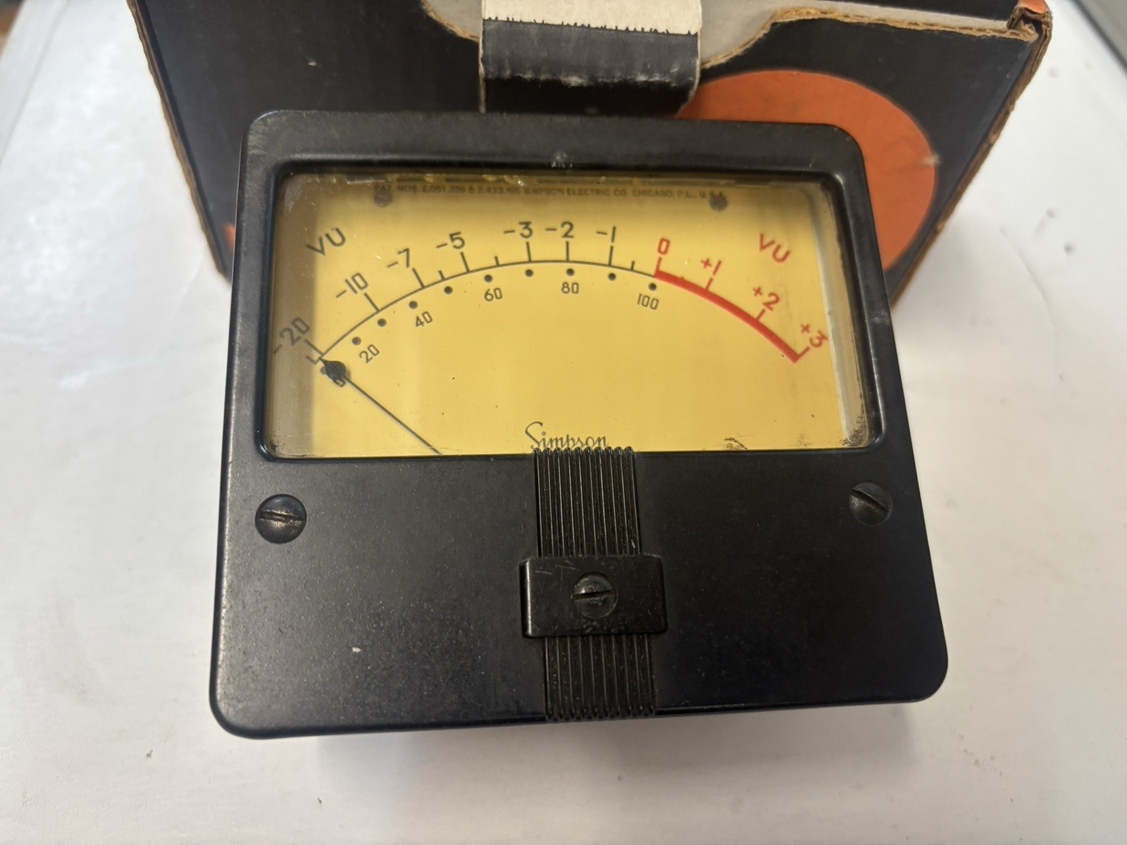 vintage Simpson VU meter SK525-1080 - tested and Works !