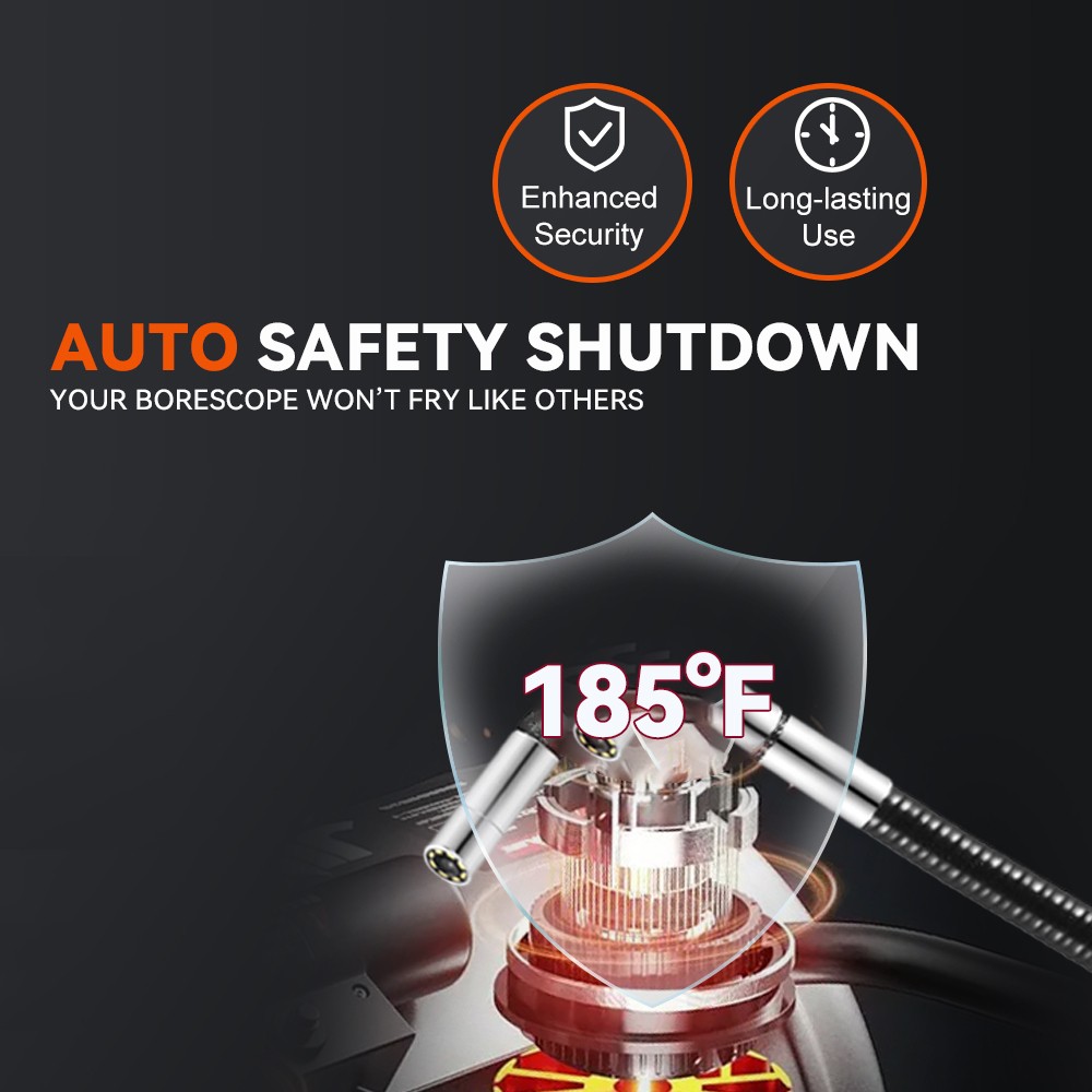 BestPrice! 2-Way 360° Endoscope W/Light Industrial Articulating Borescope Camera