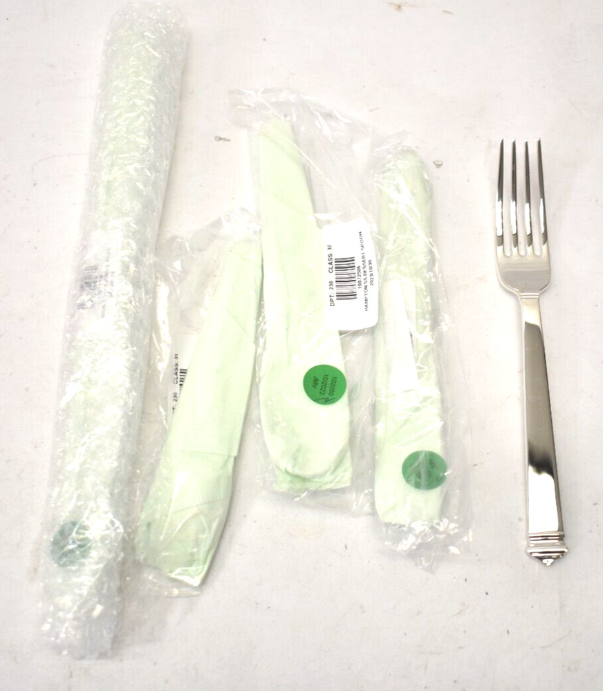 Hampton Forge 5 Piece Place Setting Silverware Set Polished Chrome Finish