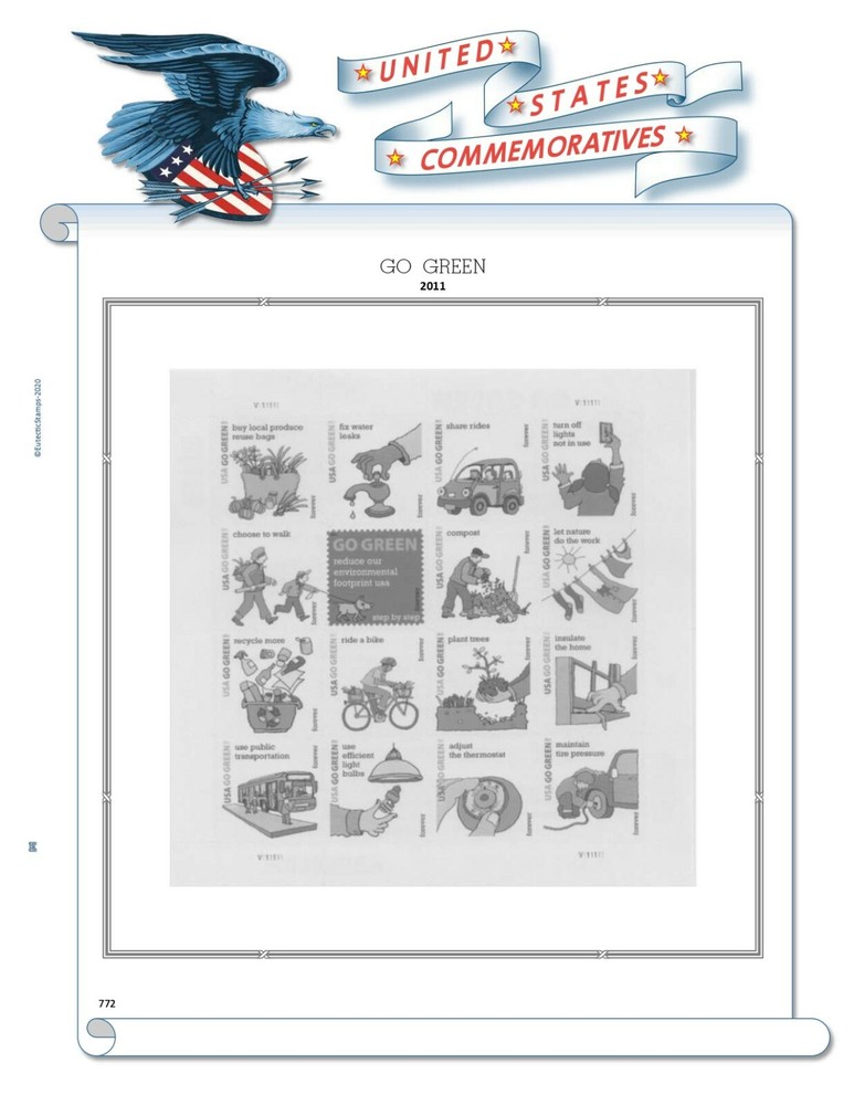 2011 U.S. Commemorative Singles COMPLETE Supplement (White Ace Alternative)