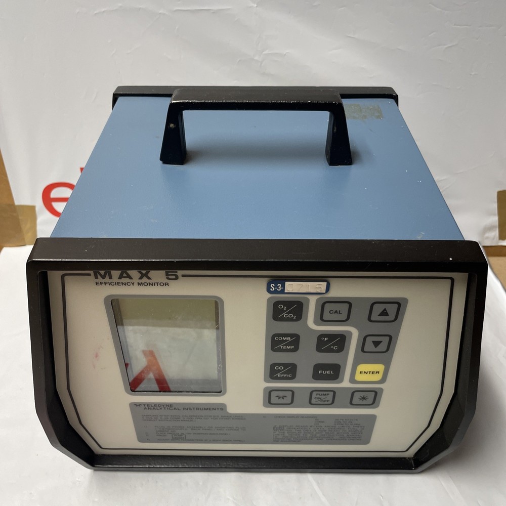 TELEDYNE ANALYTICAL INSTRUMENTS MAX5 PORTABLE COMBUST ANALYZER *PLEASE READ* W92