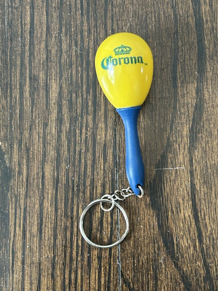 Vintage Corona Beer Keychain - Maraca Cha Cha