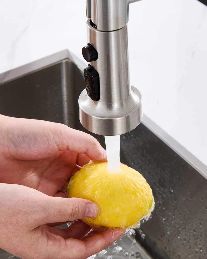 J-HVA Pull Down Kitchen Faucet Sprayer Head Replacement Part, 3 Function Pull Ou