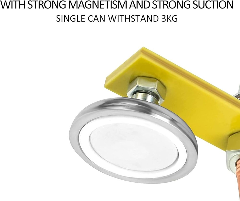 Compact Double Welding Magnet Ground Clamp - Strong Stability & Convenience