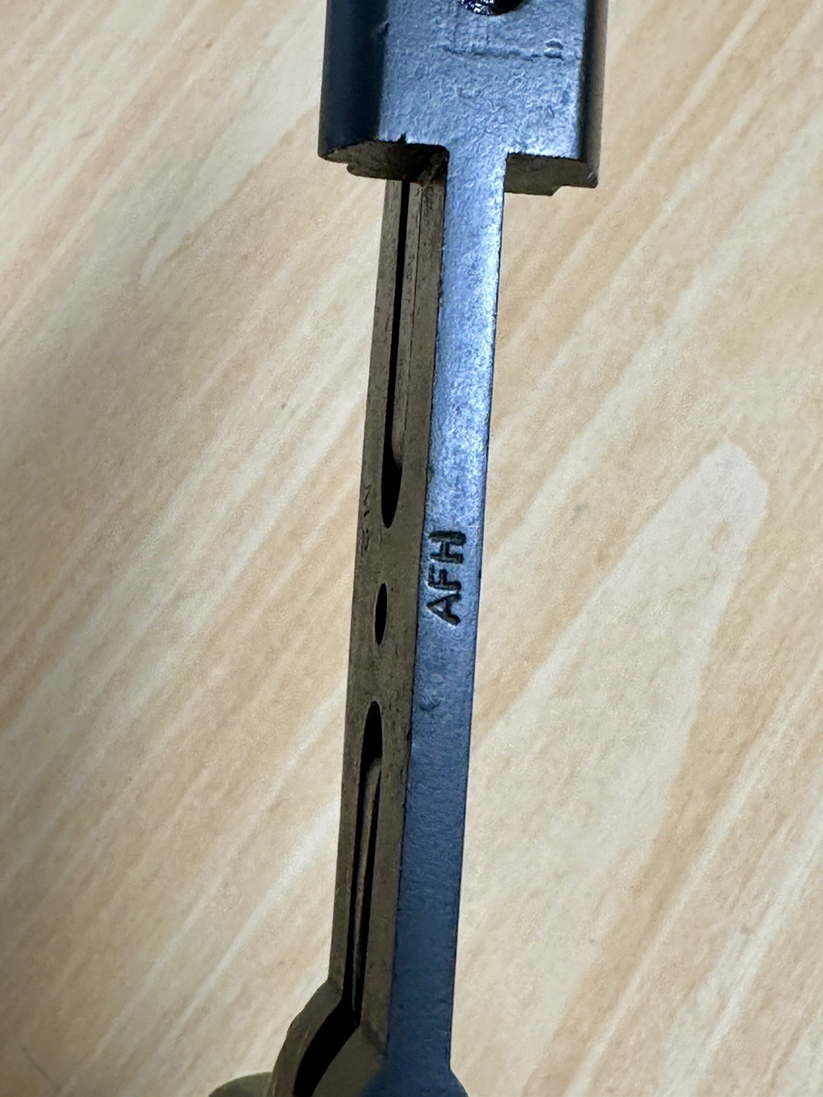 Pre-WWI US M1905-E1 10” Bayonet SA 1909 Springfield Armory Marked USS OKLA BB 37