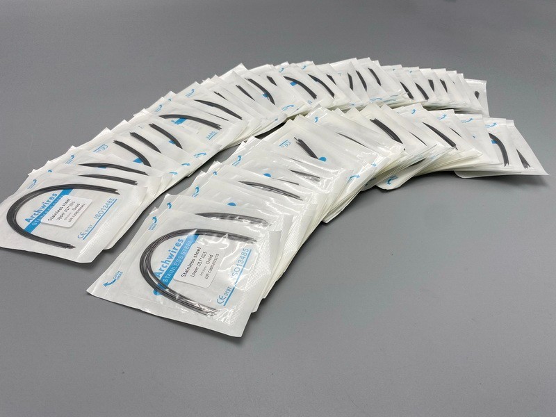 Dental Orthodontic Arch Wire NiTi Stainless Steel Ovoid/Natural Round Wires