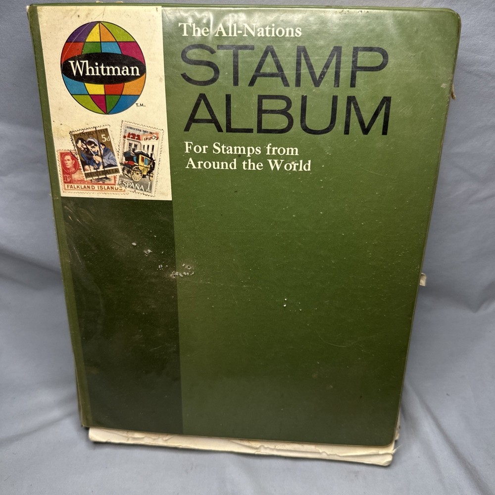 Whitman stamp album 1966 World A Bunch Of Stamps From Around The World!