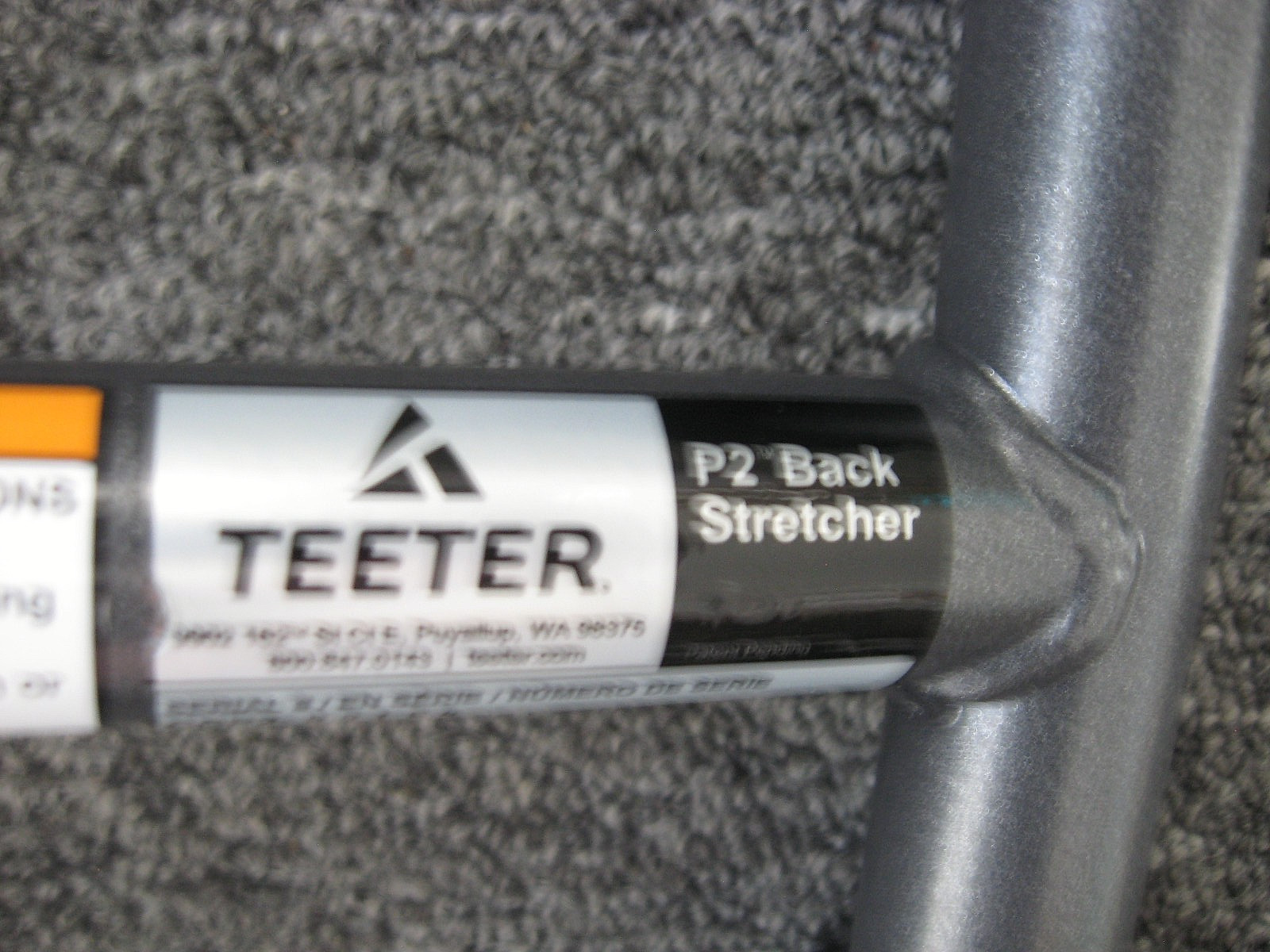 TEETER P2 - Back Stretcher Exercise Lower Back Pain Relief Steel Frame Roll