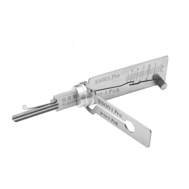 SS002 PRO Stainless Steel Key Decoder Pickup Tool Hand Tool O-ring Hook Pickup