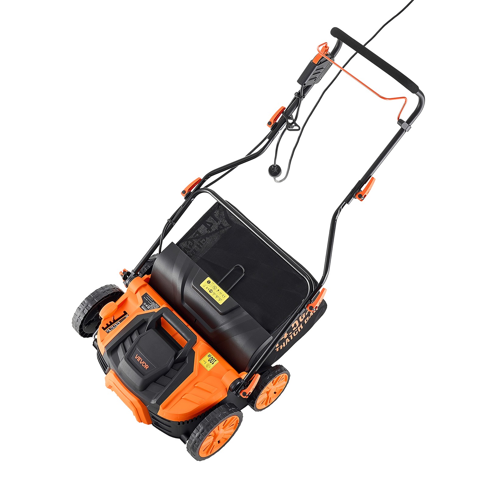 VEVOR 2-in-1 Electric Dethatcher and Scarifier Lawn Dethatcher 16-Inch 15 Amp