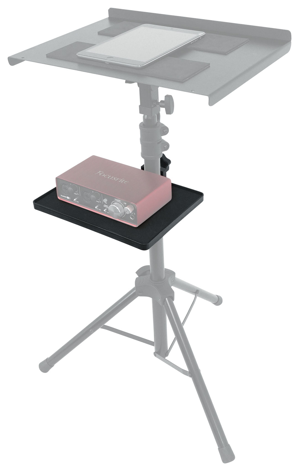 Rockville MTRAY Clamp-On Tray Utility Shelf For Any Mic Stand (9.7" x 7.3")