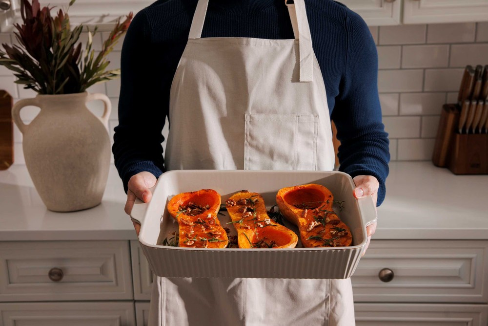 Thyme & Table 10-Piece Ceramic Bakeware Set - Taupe