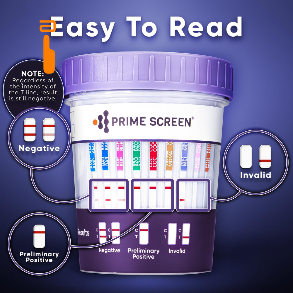 Prime Screen Multi-Drug Test Cup 12 Panel Kit...