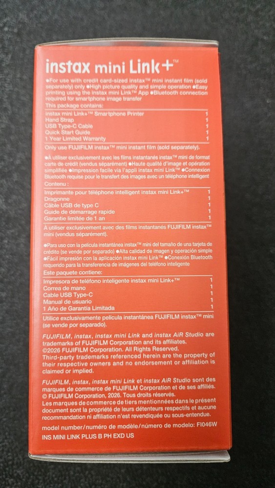 New Release - Fujifilm Instax mini Link+ Smartphone Printer
