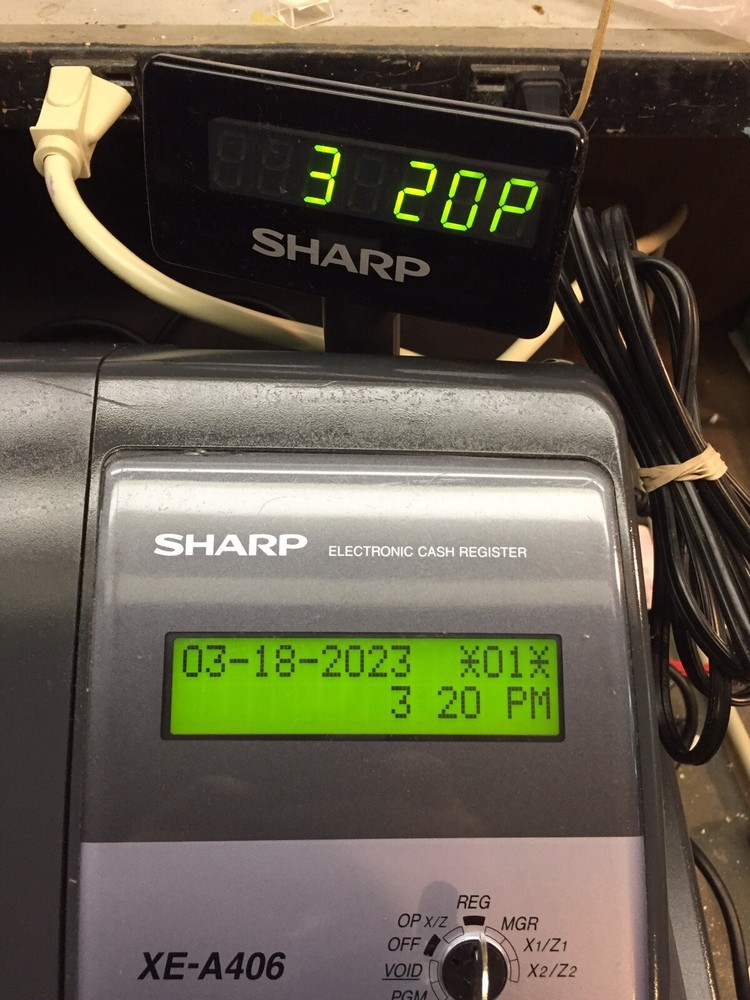 Sharp XE-A42S Cash Register Dual Printer! Great Conv Store! Includes Programming