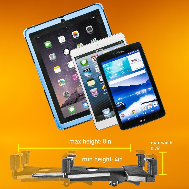 iBOLT Tabdock Slim Suction Cup Extender -Holder /Mount for Your Windshield , Das