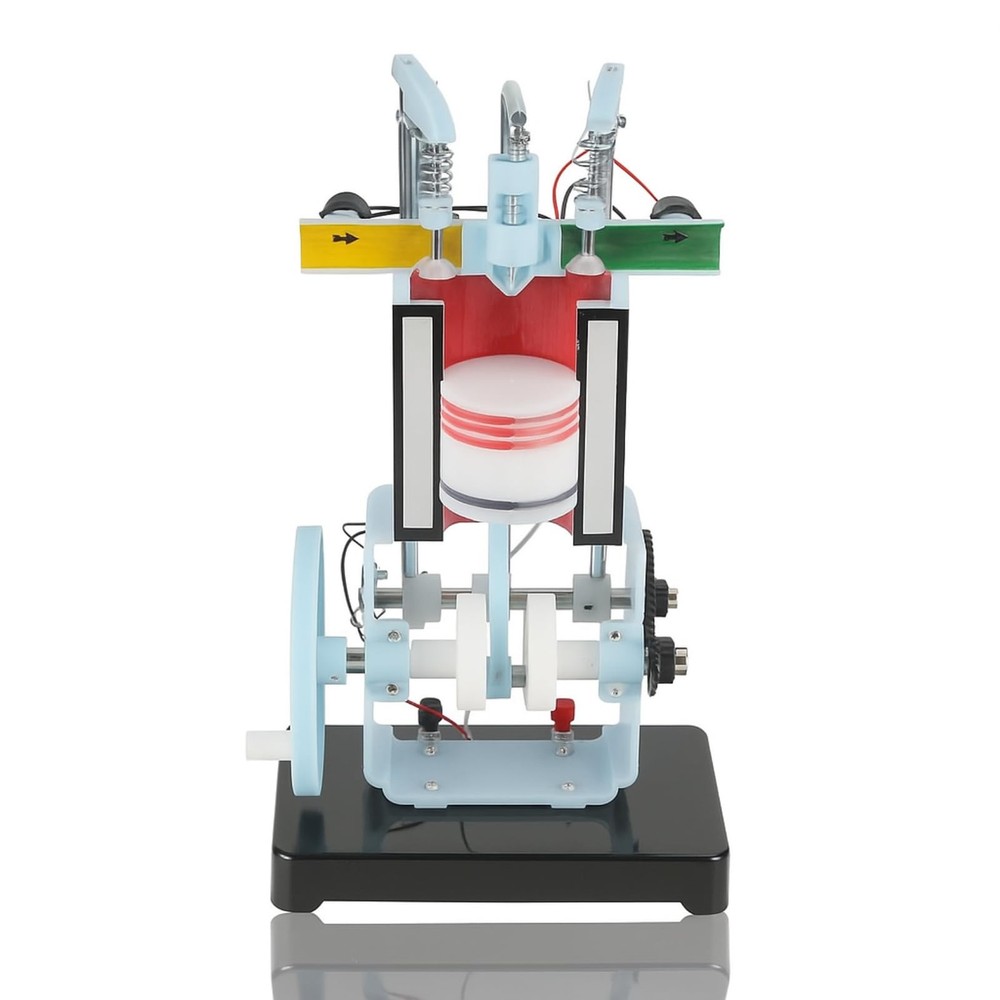 4 Stroke Internal Combustion Engine Model Engine Model Four-Stroke Single-Cyl...