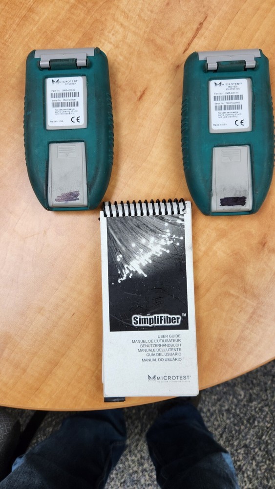 Microtest Simplifiber ST Meter ST Source Fiber Optic Loss Test Meter $375