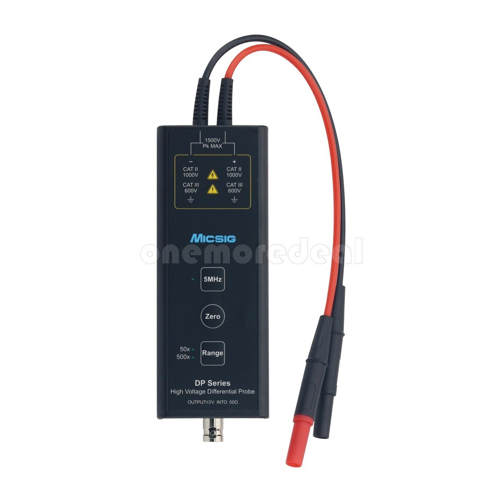 Micsig High-Voltage Differential Probe Dual Range Selection Oscilloscope Probe