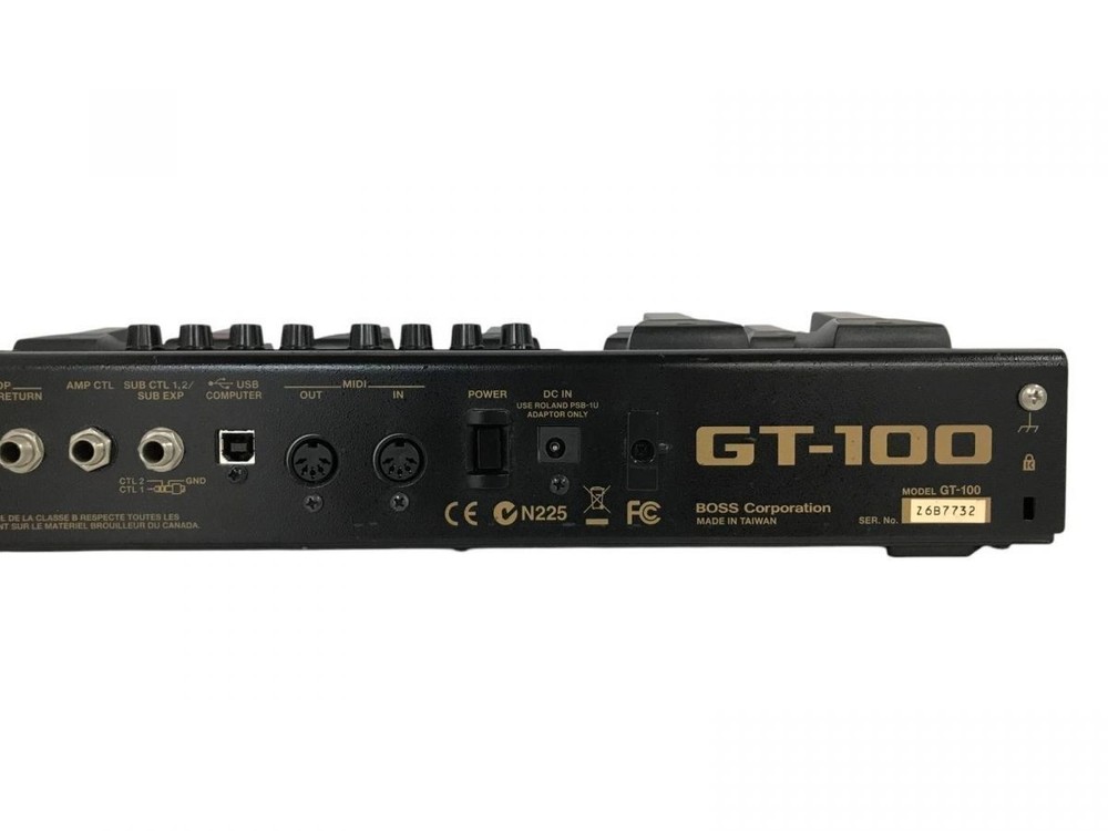 “Cracked display”BOSS GT-100 Multi-Effects Guitar Processor Test Completed