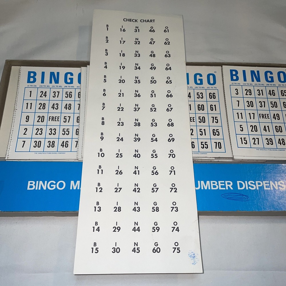 VINTAGE BINGO GAME - 1967 Saalfield Nice