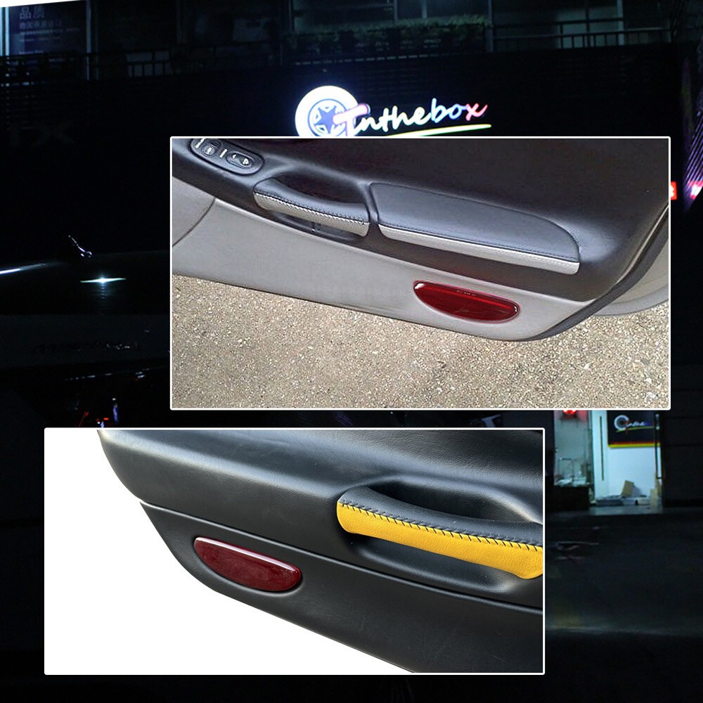 Inner Reflector Panel Plate Door Light Cap Red For Corvette 1997 -2004 10295148